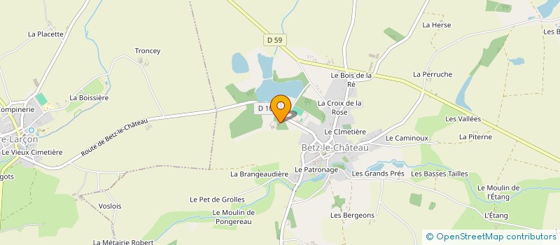 localisation de l'entreprise GFA DE LA PHILIPPONNIERE  BETZ-LE-CHATEAU