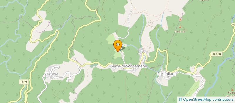 localisation de l'entreprise GFA DE LA PIANICCIA à SERRA-DI-SCOPAMENE