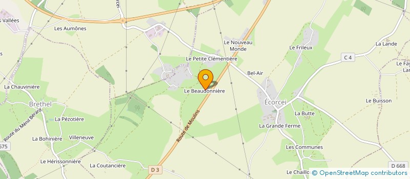 localisation de l'entreprise GFA DE LA PICHONNIERE à BONNEFOI