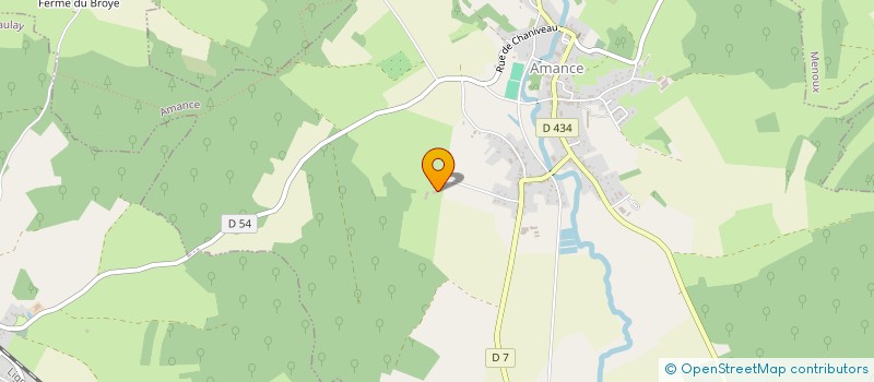 localisation de l'entreprise GFA DE LA PIERRE PERCEE  AMANCE