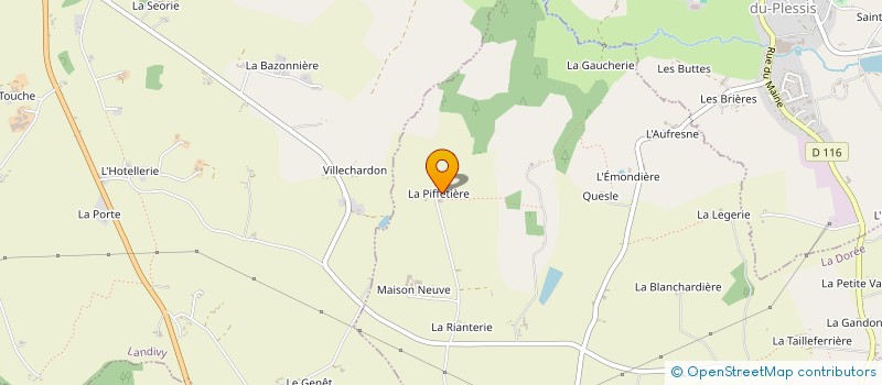 localisation de l'entreprise GFA DE LA PIFFETIERE  LA DOREE