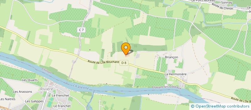 localisation de l'entreprise GFA DE LA PINNETRIE à CRAVANT-LES-COTEAUX