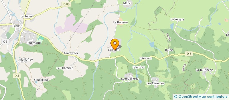 localisation de l'entreprise GFA DE LA PLAINE  BLOND