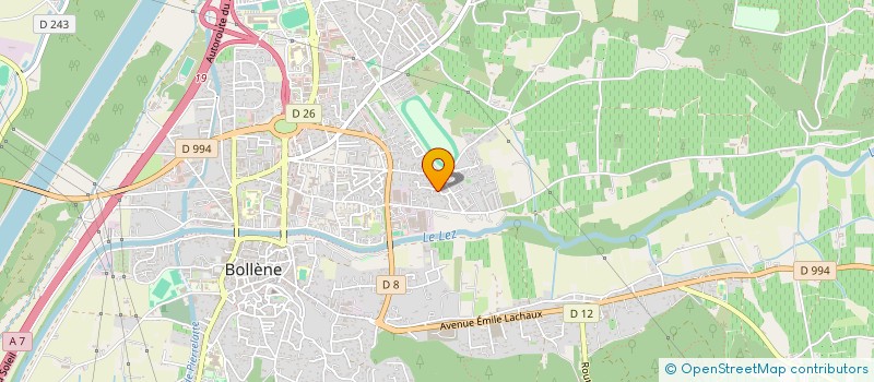 localisation de l'entreprise GFA DE LA PLAINE  BOLLENE