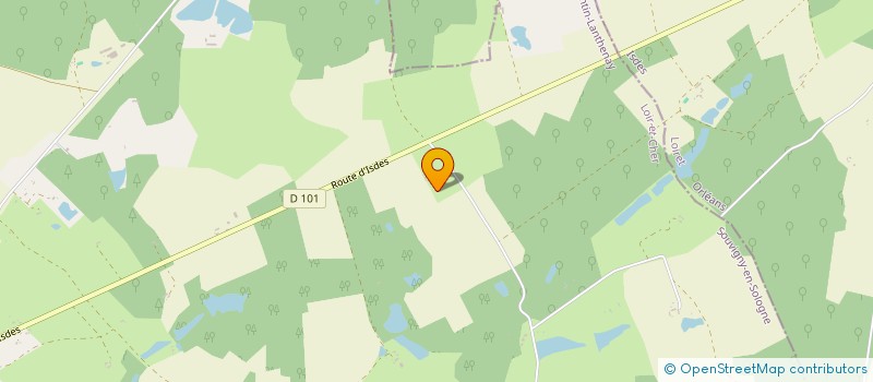 localisation de l'entreprise GFA DE LA PLAINE à SOUVIGNY-EN-SOLOGNE