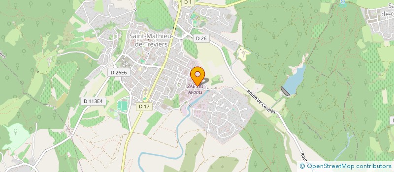 localisation de l'entreprise GFA DE LA PLAINE DE TREVIERS  SAINT-MATHIEU-DE-TREVIERS