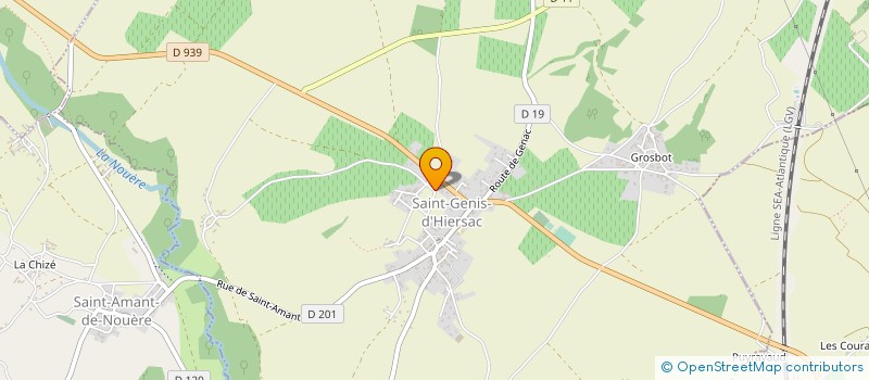 localisation de l'entreprise GFA DE LA PORTE AUX LOUPS à SAINT-GENIS-D'HIERSAC