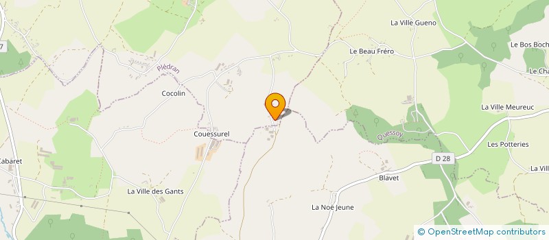 localisation de l'entreprise GFA DE LA PORTE ES CLERC à PLEDRAN