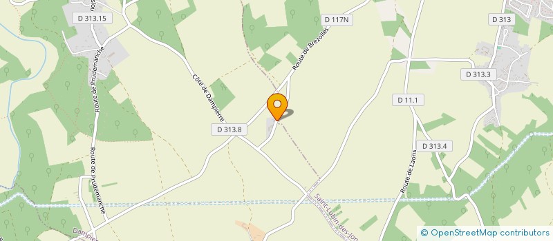 localisation de l'entreprise GFA DE LA POTERIE à DAMPIERRE-SUR-AVRE