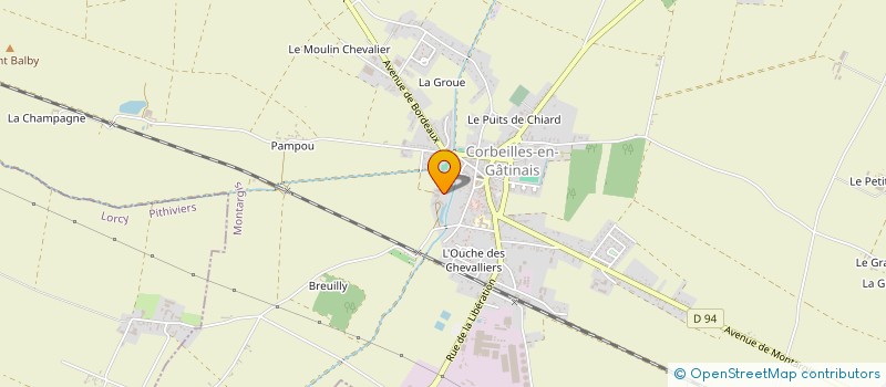 localisation de l'entreprise GFA DE LA POULARDIERE à CORBEILLES