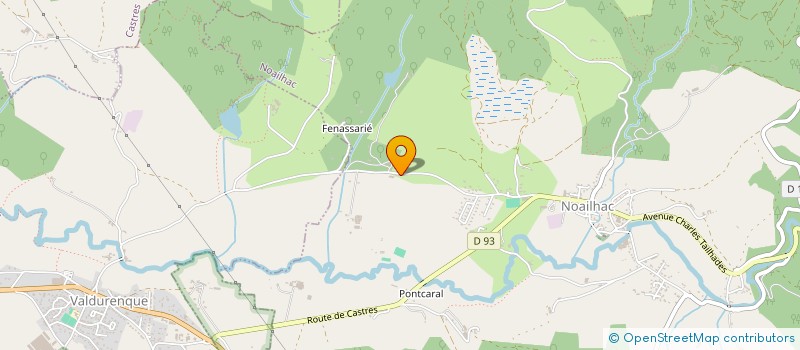 localisation de l'entreprise GFA DE LA POUSSARIE  NOAILHAC