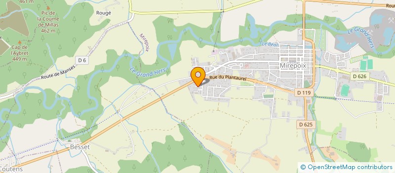 localisation de l'entreprise GFA DE LA PRADOLE à MIREPOIX