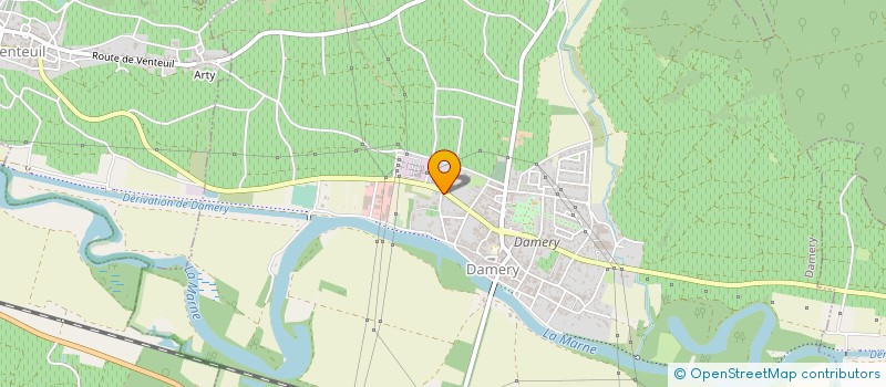 localisation de l'entreprise GFA DE LA PRAIRIE  DAMERY