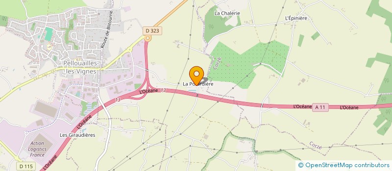 localisation de l'entreprise GFA DE LA PREE  LOIRE-AUTHION