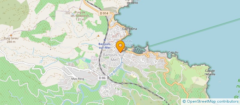 localisation de l'entreprise GFA DE LA PROMENADE  BANYULS-SUR-MER