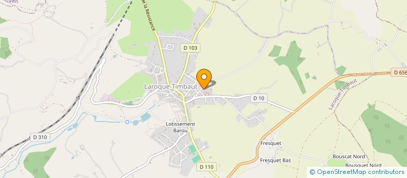 localisation de l'entreprise GFA DE LA PROPRIETE RURALE DE MALPAS  LAROQUE-TIMBAUT