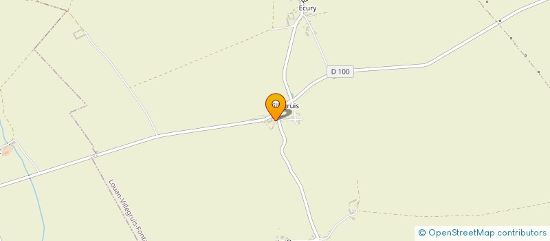 localisation de l'entreprise GFA DE LA QUEUE AUX BOIS  LOUAN VILLEGRUIS FONTAINE