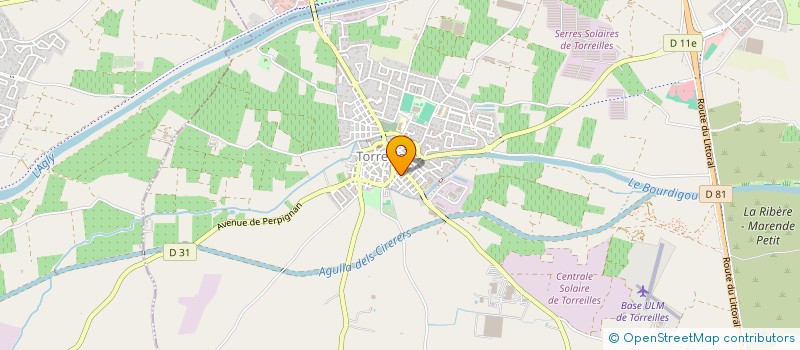 localisation de l'entreprise GFA DE LA QUINTANE  TORREILLES