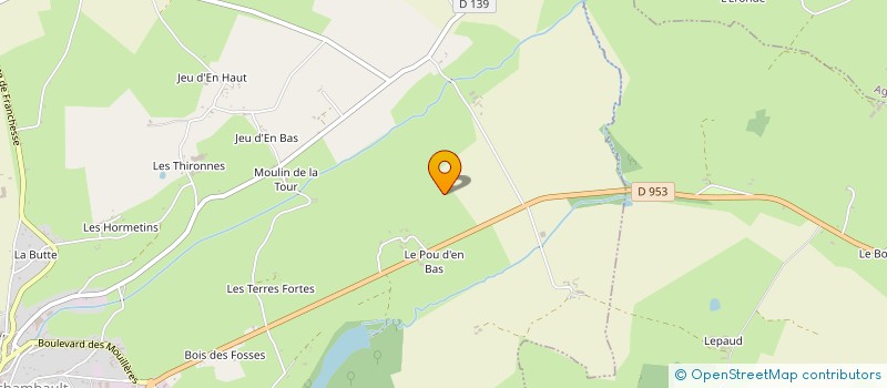 localisation de l'entreprise GFA DE LA RECUEILLERE  BOURBON L'ARCHAMBAULT