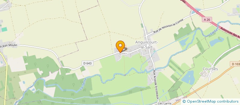 localisation de l'entreprise GFA DE LA REDOUTE  ANGUILCOURT-LE-SART