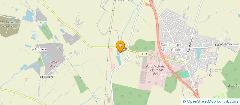 localisation de l'entreprise GFA DE LA RETIERE  SAINT-CHRISTOPHE-DU-BOIS