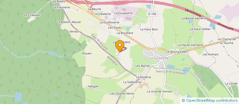 localisation de l'entreprise GFA DE LA REVOSRIE  LA GRAVELLE