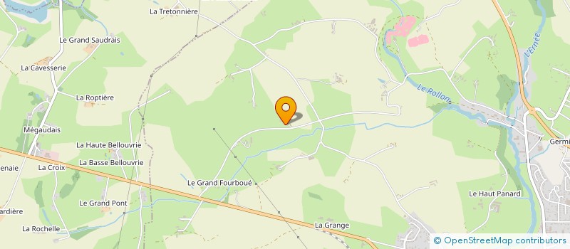 localisation de l'entreprise GFA DE LA RIVAUDIERE  ERNEE