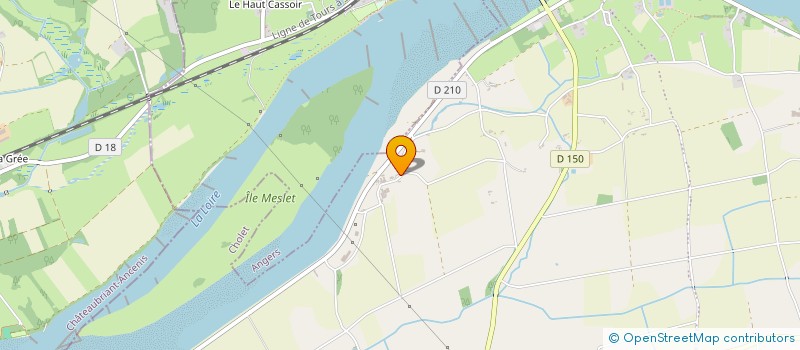 localisation de l'entreprise GFA DE LA RIVAUDIERE  MAUGES-SUR-LOIRE