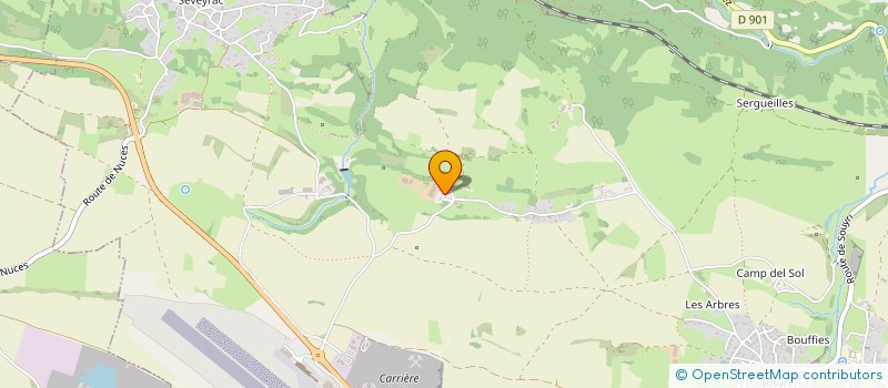 localisation de l'entreprise GFA DE LA ROBERTIE  SALLES-LA-SOURCE