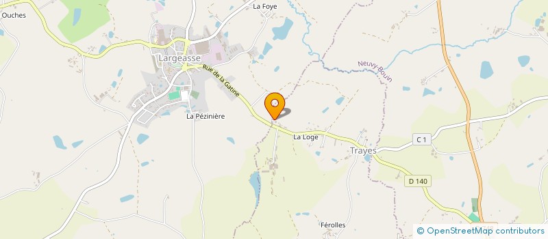 localisation de l'entreprise GFA DE LA ROBINIERE  TRAYES