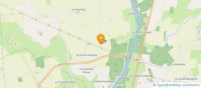 localisation de l'entreprise GFA DE LA ROCHE à LA ROCHE-NEUVILLE