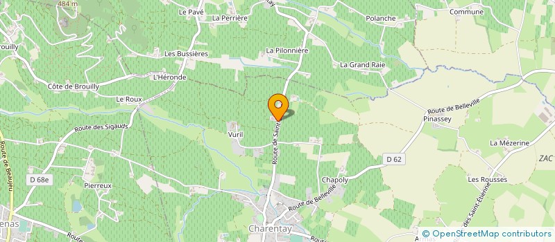 localisation de l'entreprise GFA DE LA ROCHE BLANCHE  CHARENTAY