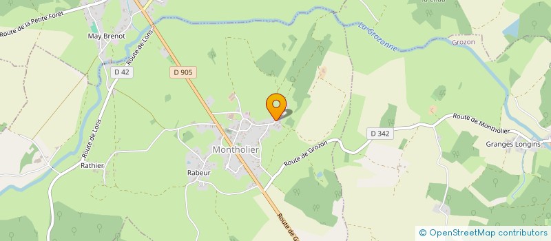 localisation de l'entreprise GFA DE LA ROCHETTE  MONTHOLIER