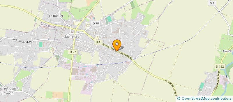 localisation de l'entreprise GFA DE LA RONCERAIE  LUNERAY