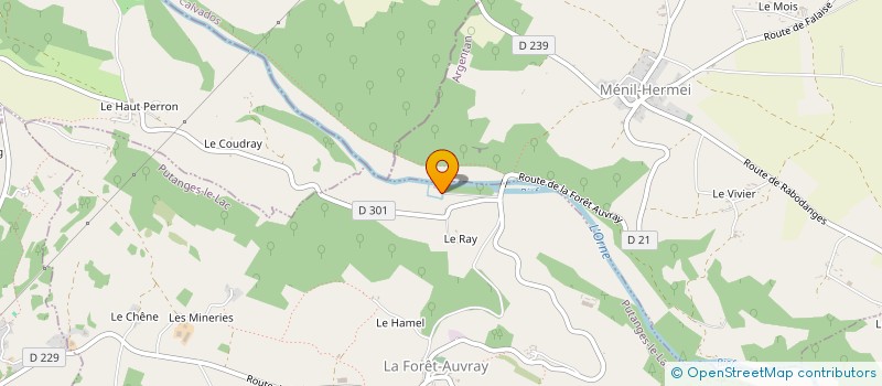 localisation de l'entreprise GFA DE LA RONCERAIE à PUTANGES-LE-LAC