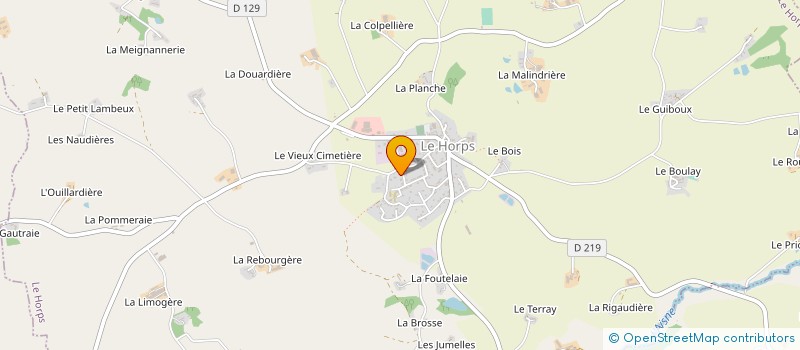 localisation de l'entreprise GFA DE LA RONDELIERE  LE HORPS