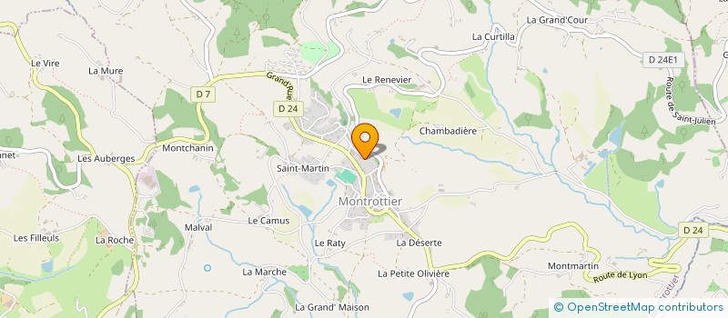 localisation de l'entreprise GFA DE LA ROUILLERE  MONTROTTIER