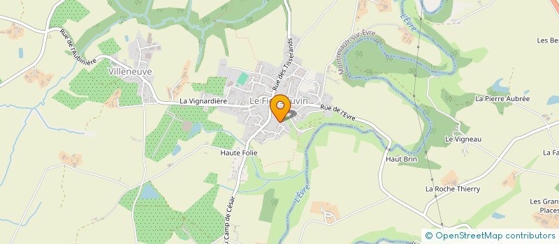 localisation de l'entreprise GFA DE LA ROULONNIERE  MAUGES-SUR-LOIRE