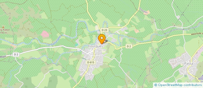 localisation de l'entreprise GFA DE LA ROUREDE  FOURQUES