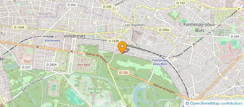 localisation de l'entreprise GFA DE LA RUETTE à FONTENAY-SOUS-BOIS