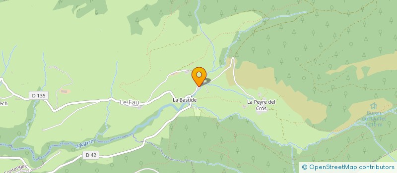 localisation de l'entreprise GFA DE LA SAGNE à LE FAU