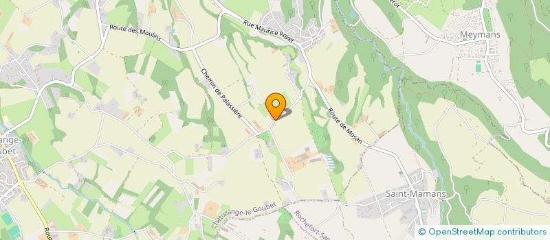 localisation de l'entreprise GFA DE LA SAINT MARTIN  CHATUZANGE-LE-GOUBET