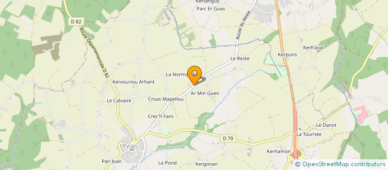 localisation de l'entreprise GFA DE LA SALLE  YVIAS