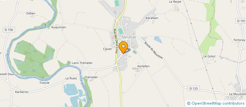 localisation de l'entreprise GFA DE LA SARRE  PONTIVY