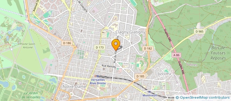 localisation de l'entreprise GFA DE LA SASPAC à VERSAILLES