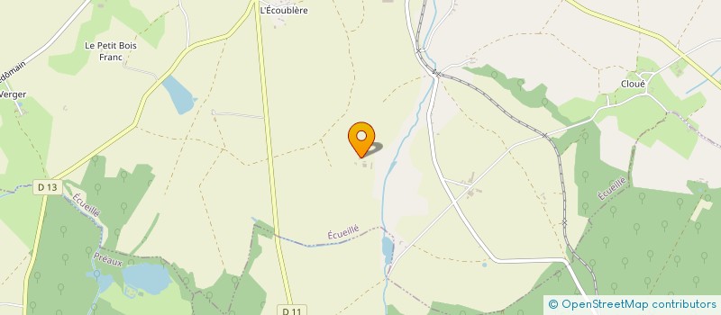 localisation de l'entreprise GFA DE LA SAULAIE à ECUEILLE