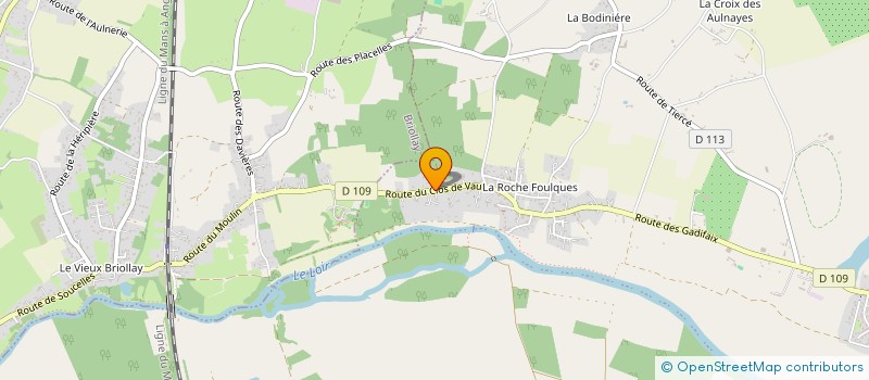 localisation de l'entreprise GFA DE LA SAUTERELLE  RIVES-DU-LOIR-EN-ANJOU