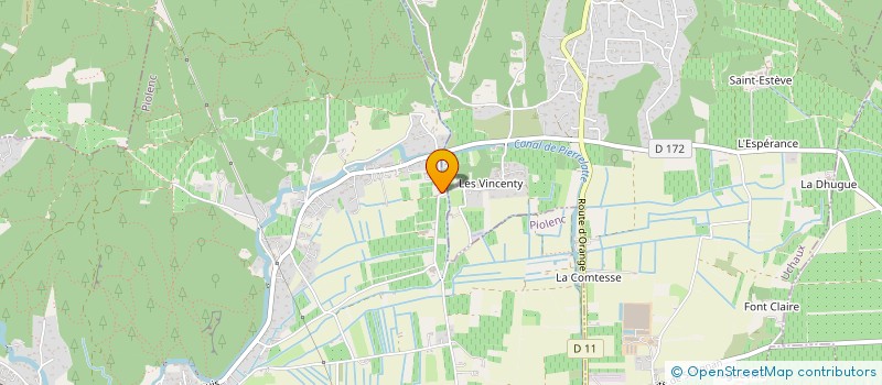 localisation de l'entreprise GFA DE LA SIMIANE  PIOLENC