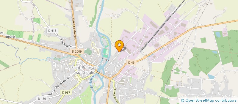 localisation de l'entreprise GFA DE LA SIOULE  SAINT-POURCAIN-SUR-SIOULE