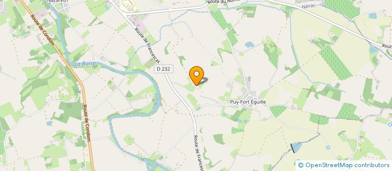 localisation de l'entreprise GFA DE LA SOUQUE  NERAC